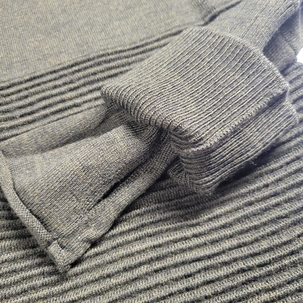 Lululemon Sit In Lotus Wrap II Merino Wool Open Cardigan Sweater Womens 12 Green - Picture 6 of 10